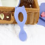 Cat Shape Silicone Tableware Set , Silicone Divided Cat Plate Cat shape spoon