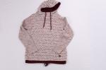 Burgundy Terry Cloth Sweatshirt Womens 53% Cotton 47% Polyester