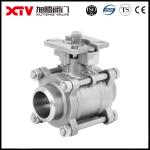 Electric Actuator 3PC ISO 5211 Ball Valve For Floating Structure
