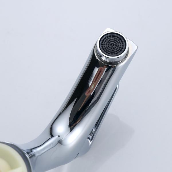 Brass Stylish Bathroom Single Cold Water Basin Taps In Chrome