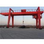 Load Rail Wheel Double Girder Gantry Crane Lifting Stone Blocks 50 Ton 380V 50Hz