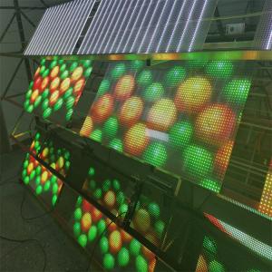 Wholesale RGB Color LED Transparent Film Screen Indoor / Outdoor Display Video Screen from china suppliers