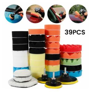 Wholesale 39 Pcs 5 Inch Car Polishing Sponges Buffing Sponge Pads For Car Sanding Polishing Waxing from china suppliers