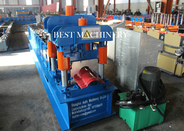 House Metal Roof Ridge Cap Roll Forming Machine with PLC Control