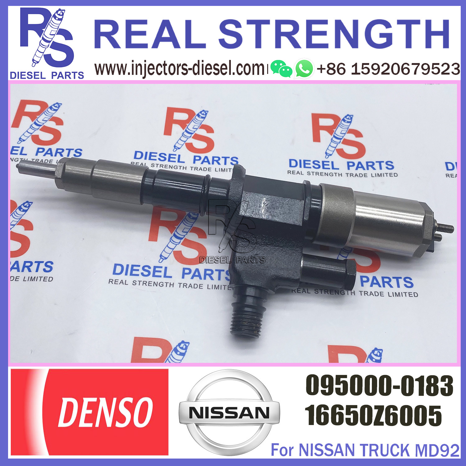 Diesel Common Rail Fuel Injector 095000-0180 095000-0183 095000-0184 For NISSAN TRUCK MD92 16650-Z6005