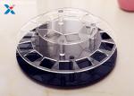 2 Tiers Round Acrylic Makeup Organiser 360 Degree Rotating For Displaying