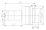 ECONOMIC 2MP/3MP M12x0.5 Mount Pinhole Lenses for covert cameras, 3.7/6/8/10/12