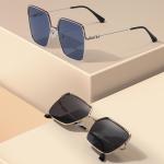Women'S Metal Frame Sunglasses Polygonal Driving UV Blocking TAC Lens