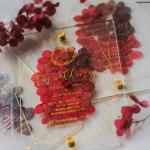 acrylic invitation magnetic wedding and envelope card double layers flower