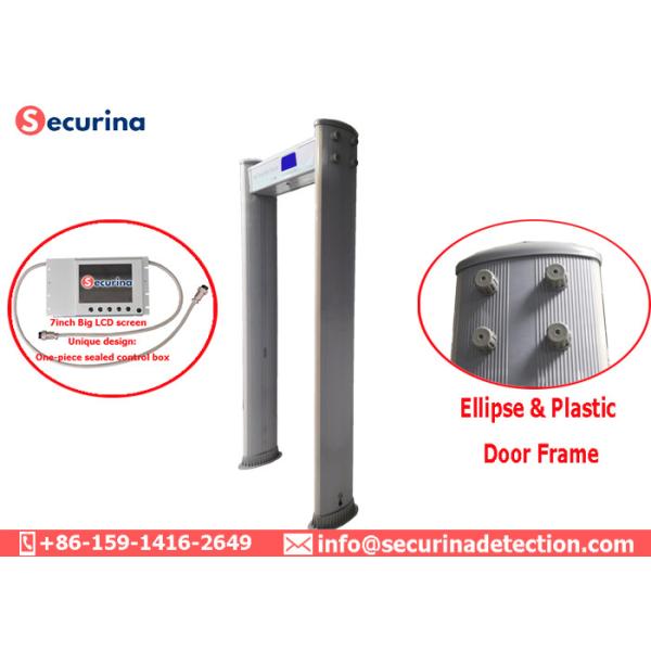 IP55 Waterproof Security Walk Through Gate , Metal Detector Security Doors