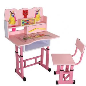 Wholesale Sturdy Writing Childrens Pink Table And Chairs For 2 5 6 8 Year Old from china suppliers