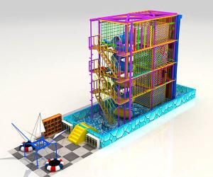 Wholesale Karabiner Adventure Park outdoor ropes course Two Level Rope challenge ISO9001 from china suppliers