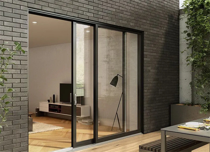 North American Standard Heavy Duty Aluminum Sliding Doors For Commercial Buildings