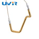 3D Shape Infrared Heating Element Tube , Gold Paint Replacement Infrared Heating