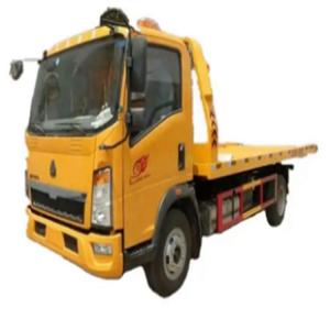 Wholesale SINOTRUK HOWO 4x2 Right Hand Drive Car Carrier Wrecker Truck 420HP Flatbed Light Duty Recovery Truck For Road Rescue from china suppliers
