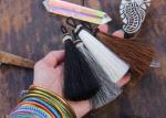 horse hair tassel 4.25" solid color white grey black brown natural color Horse