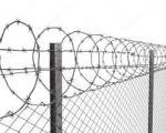 4.00mm 4.50mm 5.00mm Razor Barbed Y Post Fencing PVC Coated Anti Climb