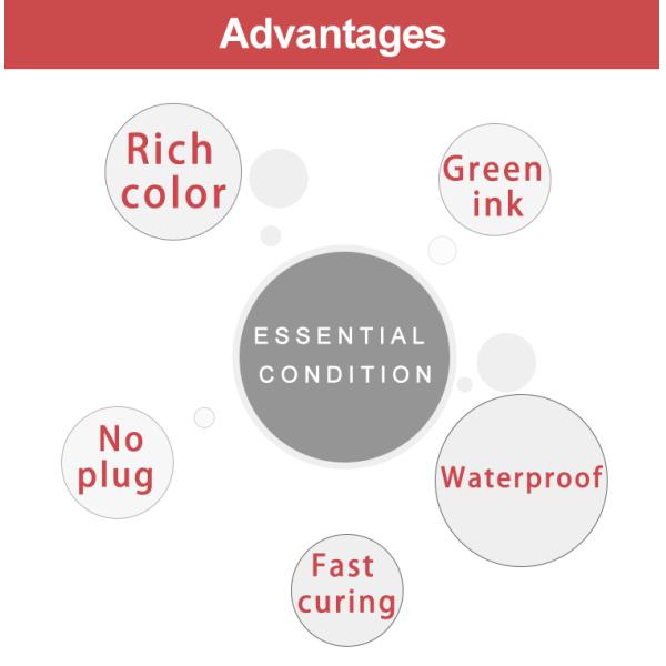 Epson Ink Cartridges Flatbed Printer Fluorescent Led Uv Ink For Epson