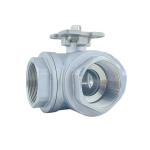304/316 Stainless Steel Three-Way High Platform/Gland Type Valve for Chemical