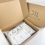 Custom Logo UV-Coating Black Magnetic Packaging Gift Box Flip Top Cardboard Eco