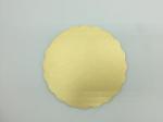 Wedding Gold Foil Cake Boards , Round Cardboard Cake Base With Flower Edge