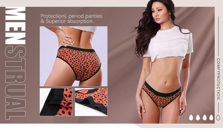 Girl Student Teen Period Panties Leakproof Teenager Wearing Thong 4 Layers