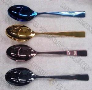 Wholesale Stainless Steel Flatware PVD Coating Service , Cathodic Arc Plating Rose Gold , Copper Colors from china suppliers