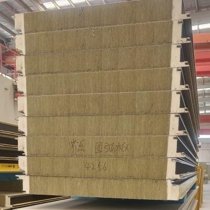 Customized PU Sealing Rockwool Sandwich Panel Heat Insulation RAL Color Steel