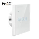 WiFi RF433 3 Gang Touch Switch 10A Three Gang Smart Light Switch