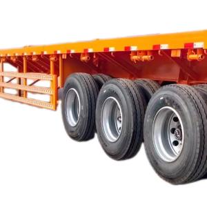 Wholesale CIMC Customizable 4-Axle Flatbed Semi-Trailer High Quality Truck Trailers from china suppliers
