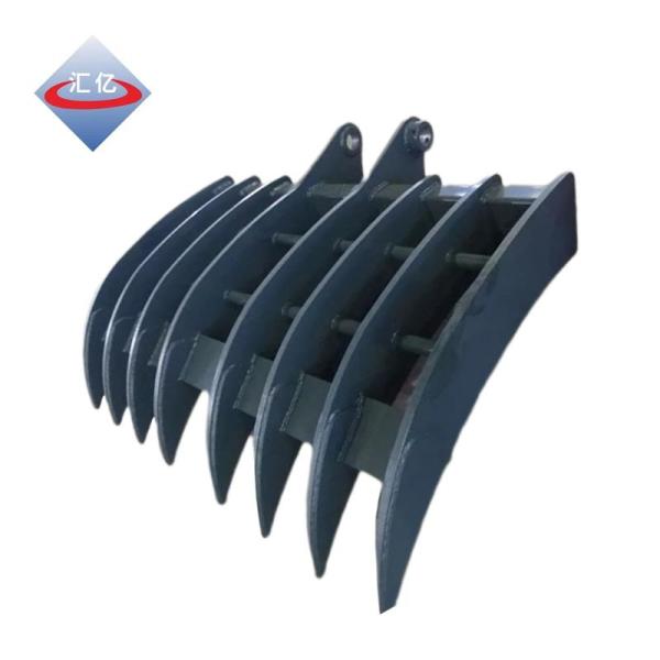 8 Ribs Excavator Brush Rake 2000Mm Excavator Root Rake