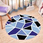 Polyester Circular Bedroom Floor Carpets North European Style Living Room Carpet