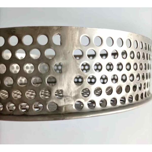 Round Seive 304 Stainless Steel Mesh Basket Strainer Filter Mesh Perforated