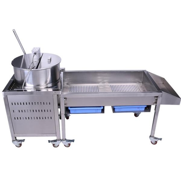 Spherical Kettle Caramel Popcorn Making Machine With Gas Heating