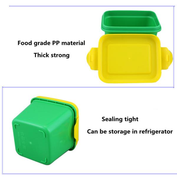 Food Grade PP Square Food Storage Container 300g 500g plastic airtight container box
