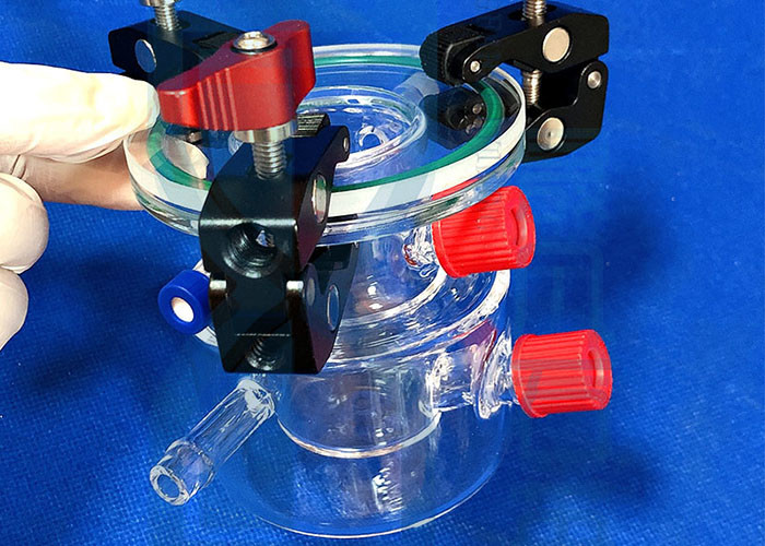 Customized Double Layer Quartz Glass Reactor For Chemical Laboratory Science Lab Glassware