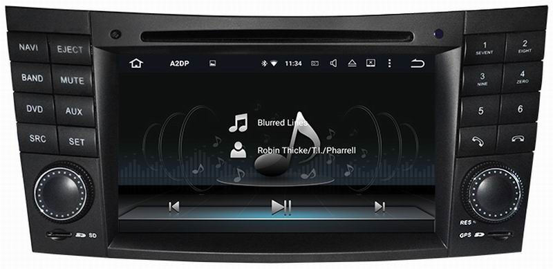 Ouchuangbo In Dash dvd radio multimedia android 7.1for Mercedes Benz E-W211 2002-2008 with2G RAM 3G Wifi SWC 1024*600