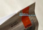 Slider Zipper Side Gusset plastic Dog Pet Food Packaging Bag, 1kg 4kg 15kg flat
