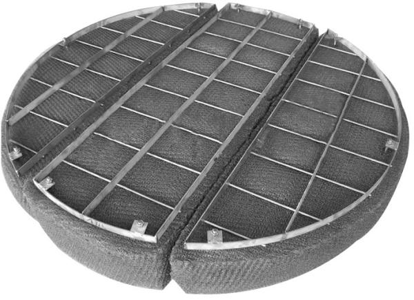 Knitted Stainless Steel Woven Wire Mesh Filament Surface For Gas / Liquids