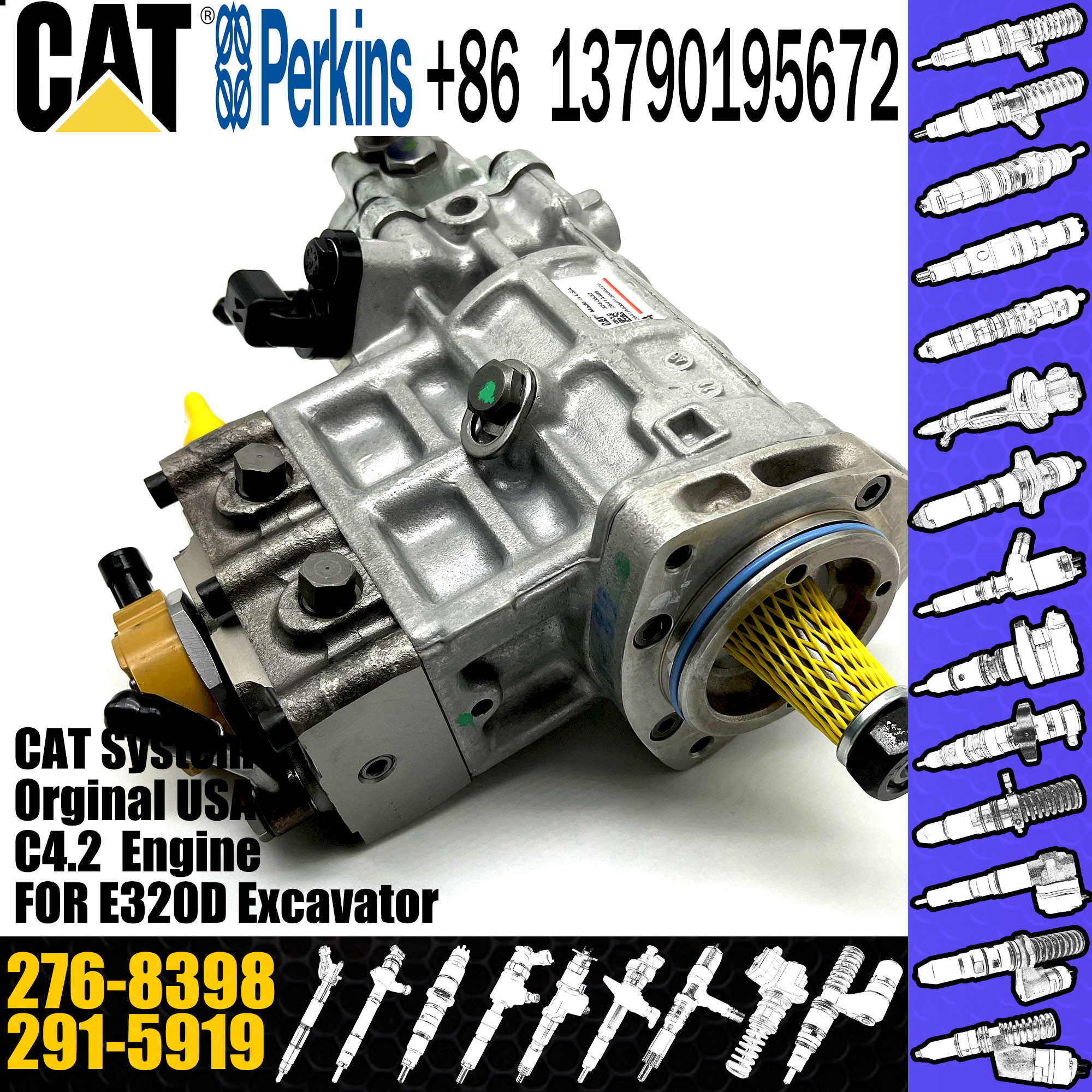 2768398 276-8398 C6.6 Engine Fuel Injection Pump 2915919 291-5919 for D6N D6K