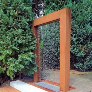 Wholesale Stylish Artificial Fountain Corten Steel Cascade For Home Garden Decoration from china suppliers