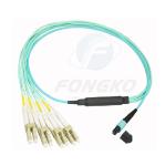 MPO MTP FTTH Fiber Optic Patch Cord Multimode Male Female LC-MPO 12 Cores