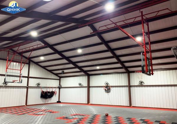 Anticorrosion Paint Prefabricated Steel Structure Indoor Basketball Stadium /