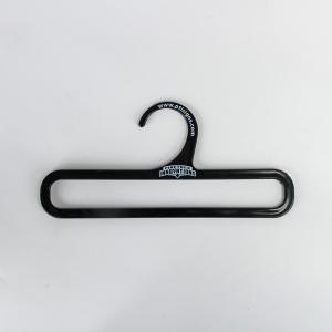 China Custom Logo Scarf Black Plastic Hangers W17.5cmxH8.5cm on sale