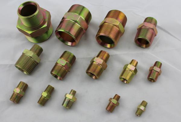 Hydraulic Male BSPT Pipe Fittings , Hydraulic Industrial Hose Couplings OEM /