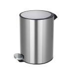 Fingerprint Proof Pedal Trash Bin , Metal Kitchen Trash Can With Foot Pedal