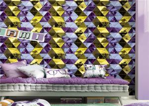 Wholesale Modern Geometric Wallpaper Washable Diamond Pattern For Lounge Room from china suppliers