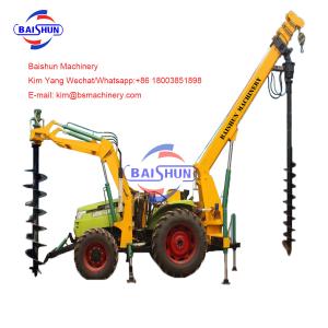 Wholesale Custom Made Tractor Post Hole Borer , Large Post Hole Digger For Kubota Tractor from china suppliers
