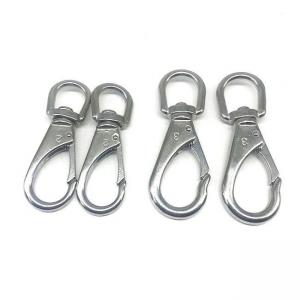 Wholesale Heavy Industry Black Finish Stainless Steel Polished AISI304 Swivel Eye Blot Spring Hooks Swivel Snap Hook from china suppliers