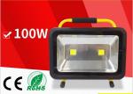 100W Portable rechargeable lithum-ion battery LED flood light outdoor emergency